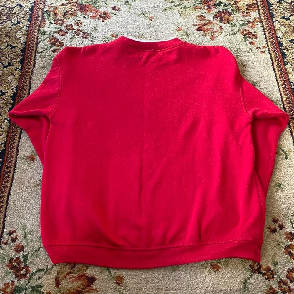 Basic Editions Double Collared Christmas Crewneck - image 3